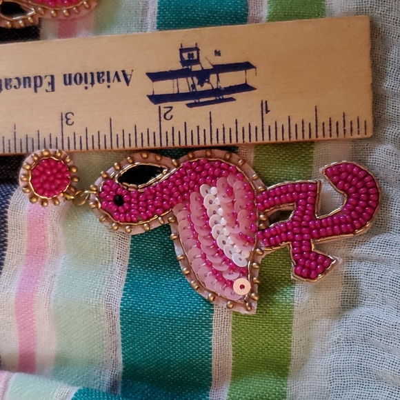 Beautiful Flamingo Earrings - Picture 3 of 3